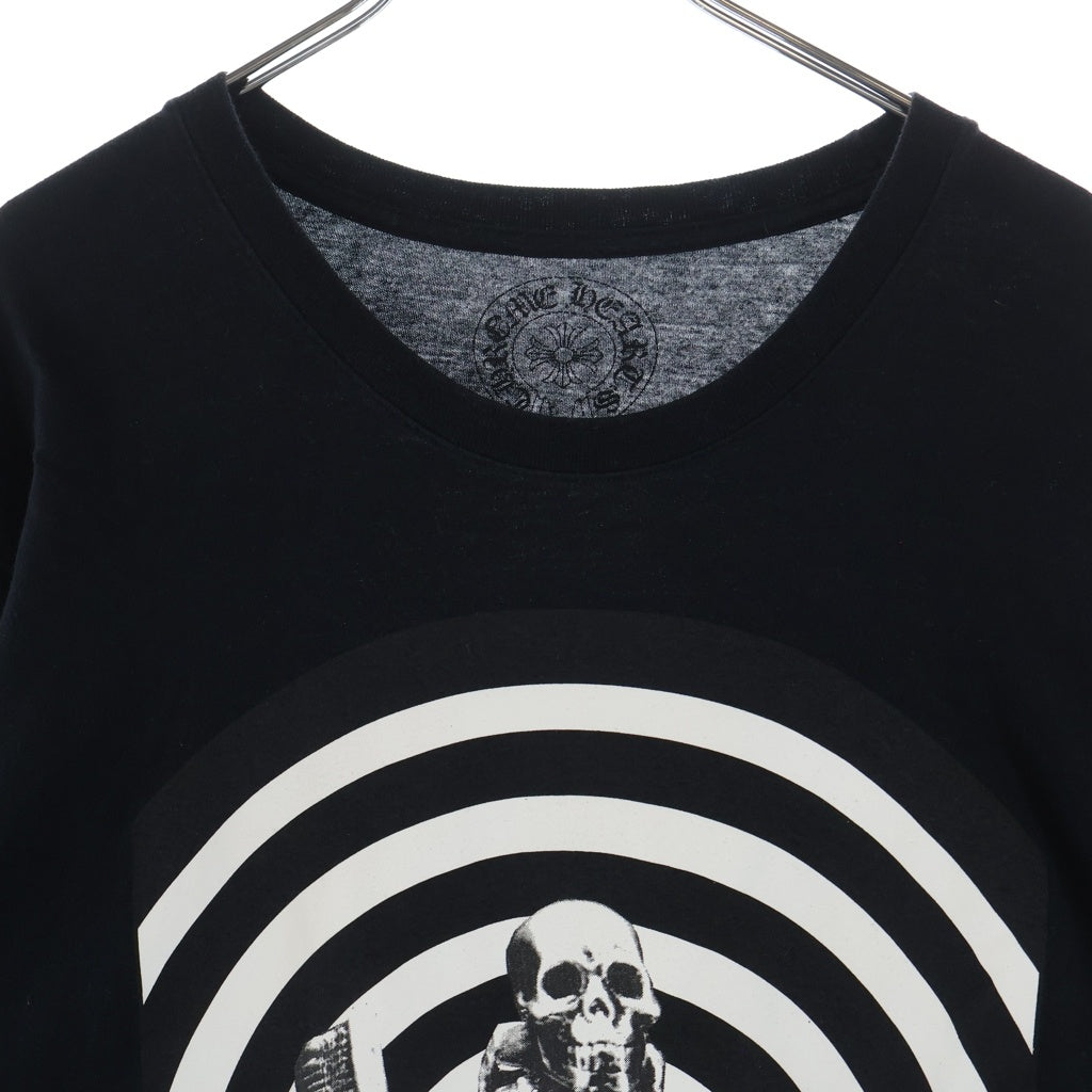 CHROME HEARTS(クロムハーツ) FOTI S/S TEE フォティフロントロゴプリント クルーネック半袖カットソーTシャツ ブラック