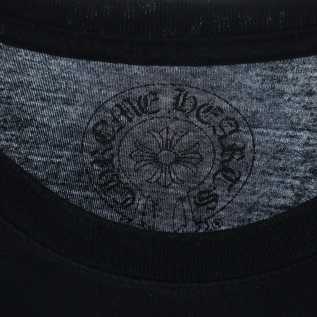 CHROME HEARTS(クロムハーツ) FOTI S/S TEE フォティフロントロゴプリント クルーネック半袖カットソーTシャツ ブラック