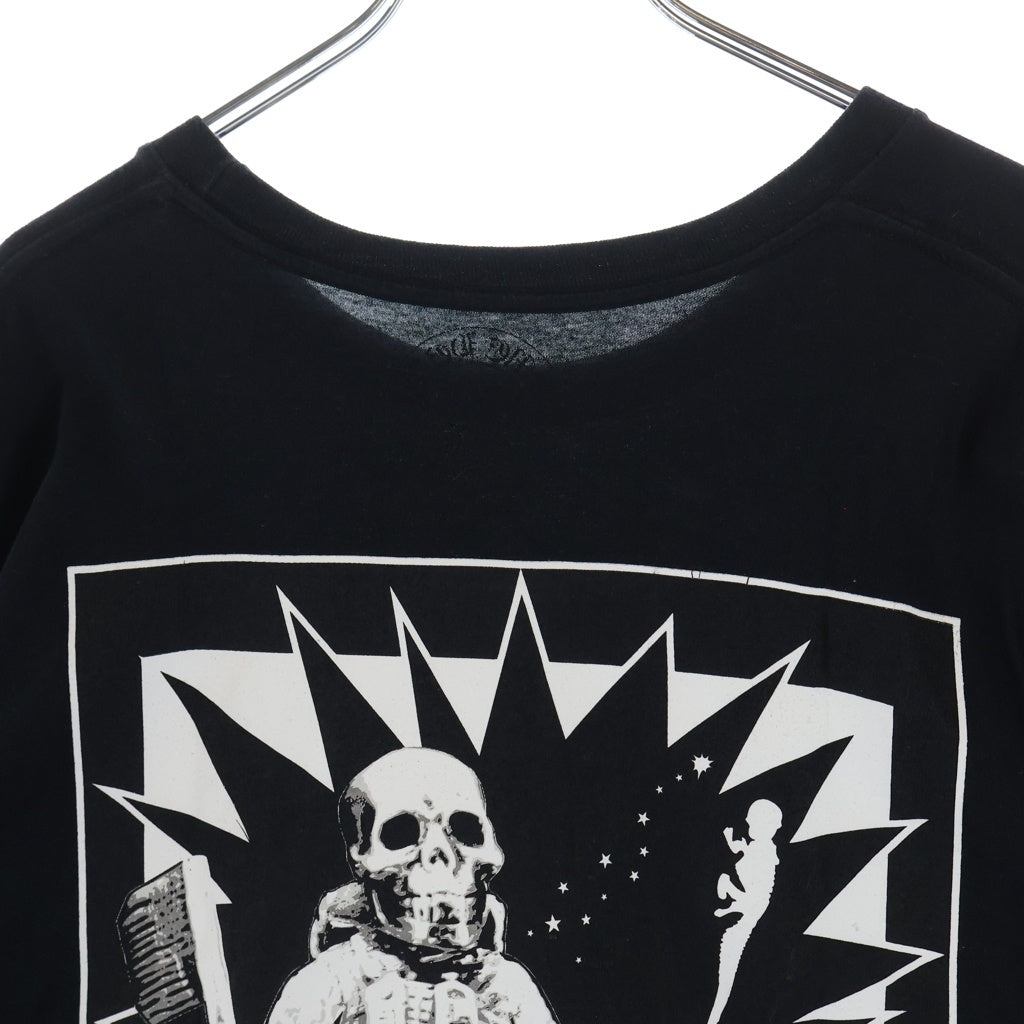 CHROME HEARTS(クロムハーツ) FOTI S/S TEE フォティ ナスカルバックプリント 胸ロゴ クルーネック半袖Tシャツ ブラック