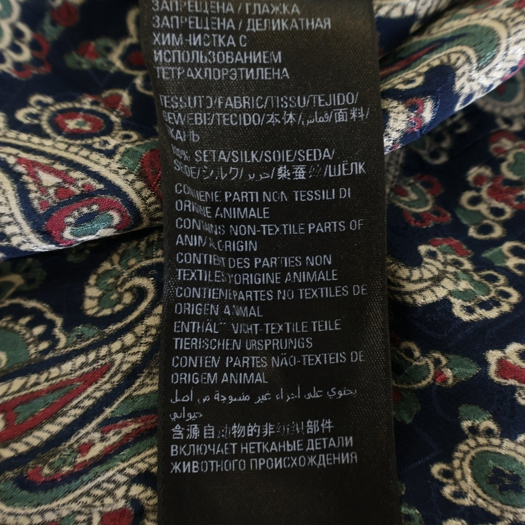 BALENCIAGA(バレンシアガ) 22SS S/S Minimal Shirt ミニマルシャツ オーバーサイズ ショートスリーブ 半袖 総柄 ネイビー 681813 TML73