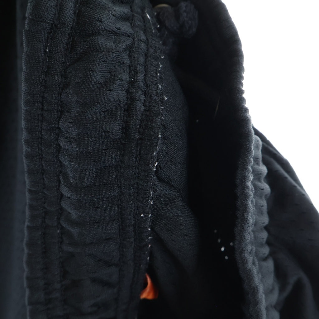 HERON PRESTON(ヘロンプレストン) 23SS BASKETBALL SHORTS バスケットボールロゴプリントショーツ メッシュショートパンツ バックロゴ刺繍 ブラック HMVH003S23JER001