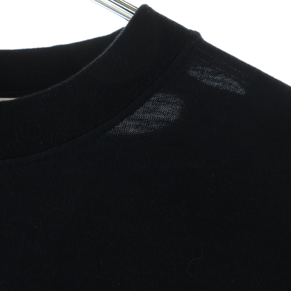BALENCIAGA(バレンシアガ) 21SS MAISON BALENCIAGA メゾンバレンシアガ ダメージ加工 オーバーサイズ クルーネック長袖Tシャツカットソー ロンT ブラック 681046