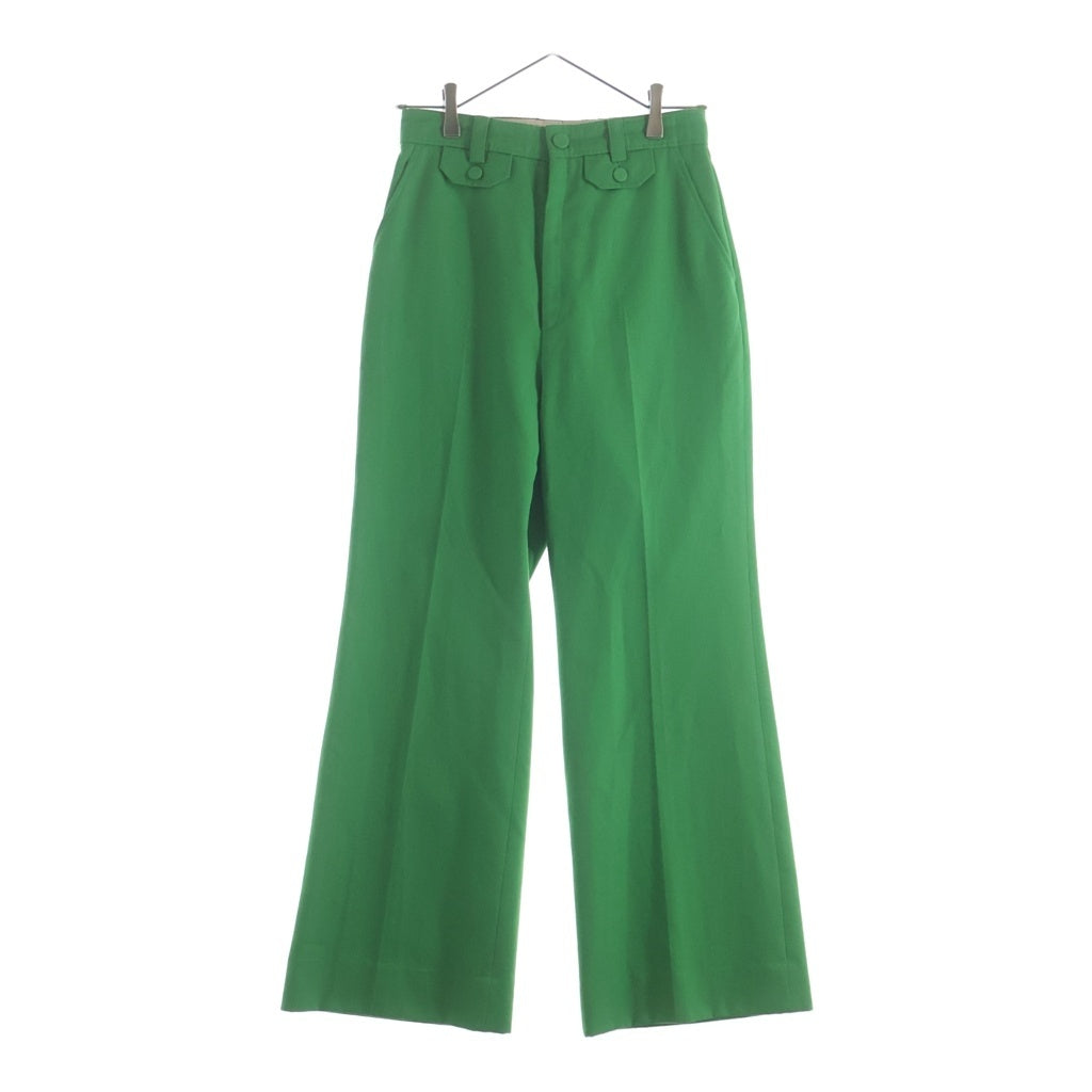 GUCCI(グッチ) 21SS リゾートコレクション ウール混 フレアスラックスパンツ グリーン 643346