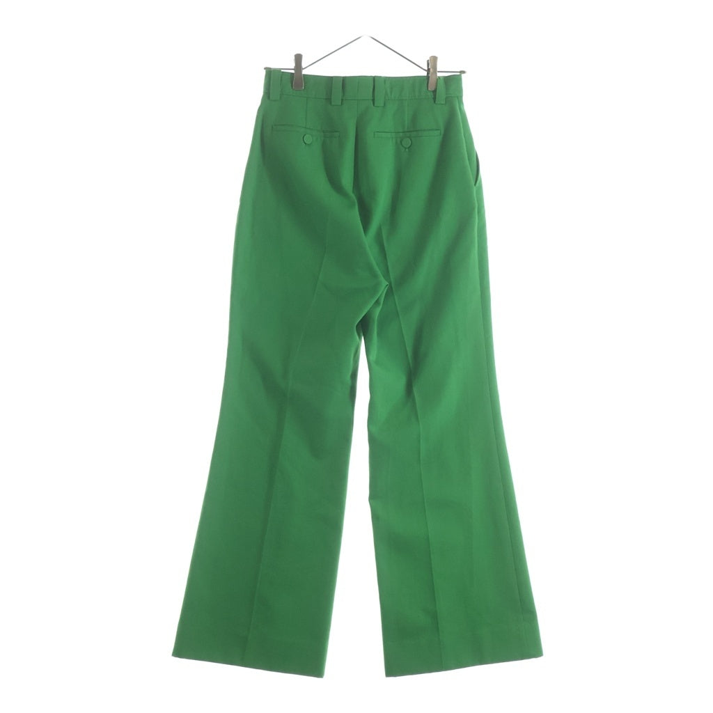 GUCCI(グッチ) 21SS リゾートコレクション ウール混 フレアスラックスパンツ グリーン 643346