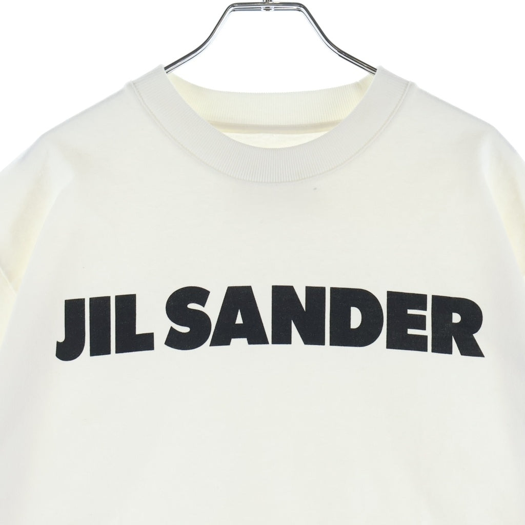 JIL SANDER(ジルサンダー) 24SS LOGO PRINT T-SHIRT J02GC0001 フロントロゴプリント クルーネック半袖Tシャツカットソー ホワイト