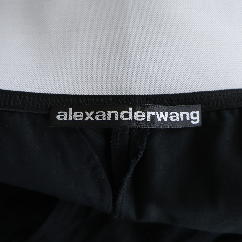 ALEXANDER WANG(アレキサンダーワン) Safari Shorts ウエストロゴ ショーツ ハーフパンツ ブラック レディース 1WC1224450