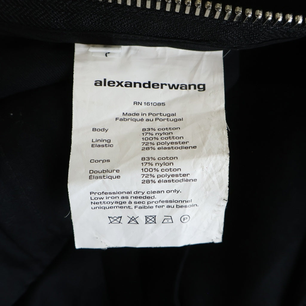 ALEXANDER WANG(アレキサンダーワン) Safari Shorts ウエストロゴ ショーツ ハーフパンツ ブラック レディース 1WC1224450