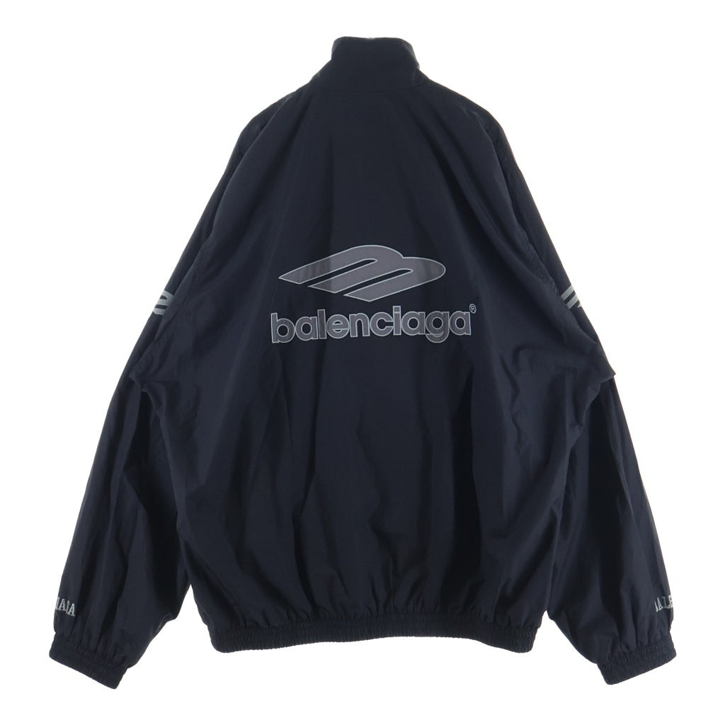 BALENCIAGA(バレンシアガ) 26SS 3Bスポーツアイコン 3Bフットボール トラックスーツジャケット ブラック 857734 TPQ38