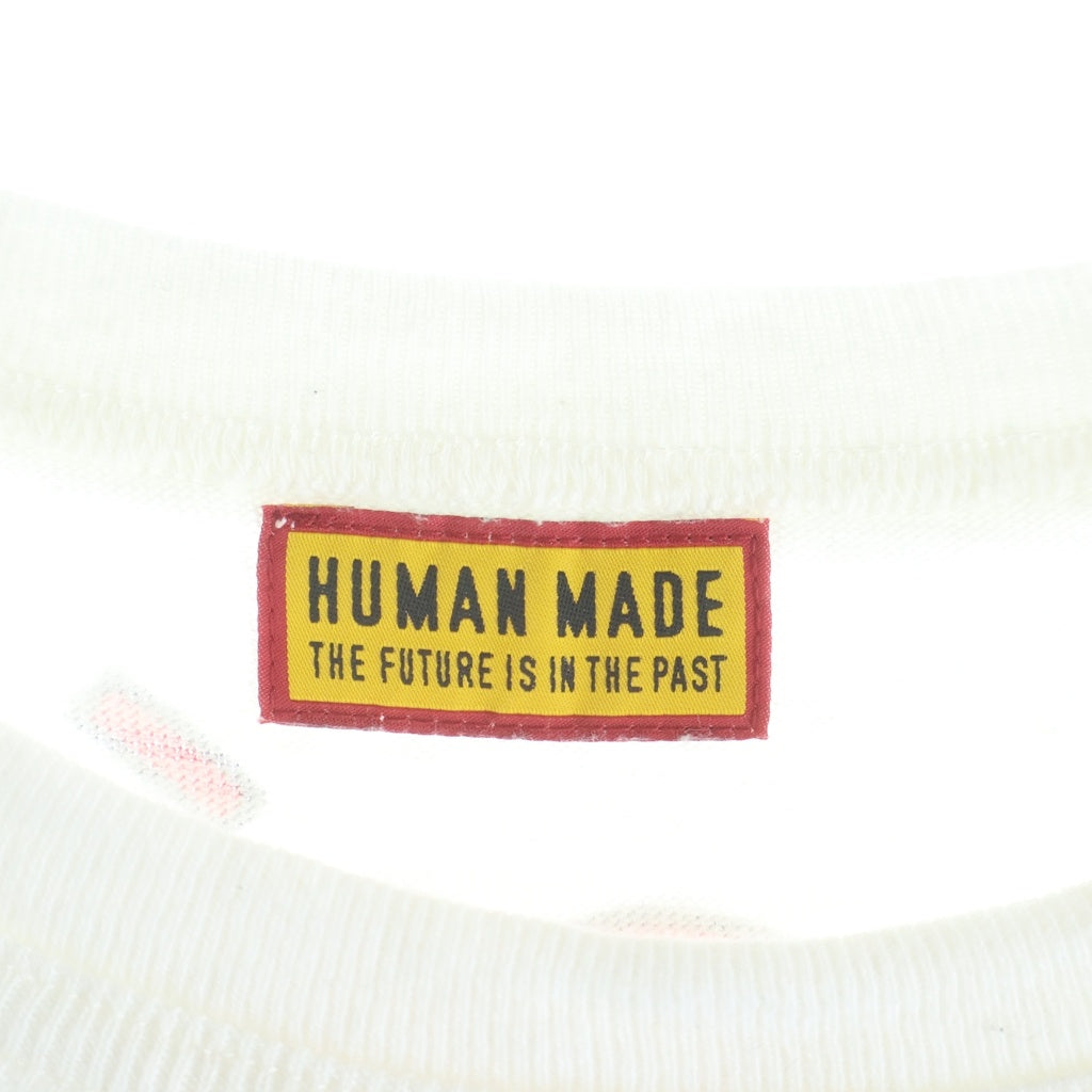 HUMAN MADE(ヒューマンメイド) ×POKEMON ポケモン ピカチュウフロントプリント クルーネック半袖Tシャツカットソー ホワイト H10612