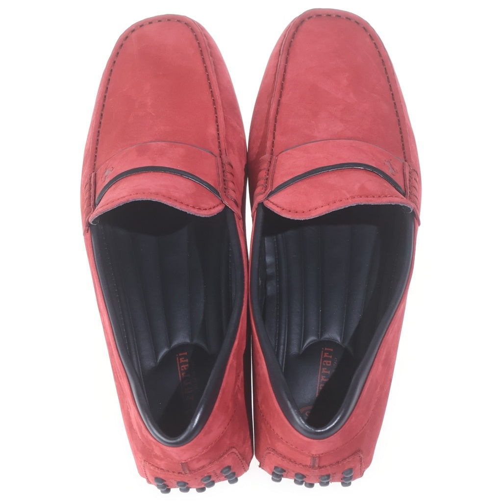 TOD'S(トッズ) ×FERRARI スエードレザー ドライビングシューズ レッド
