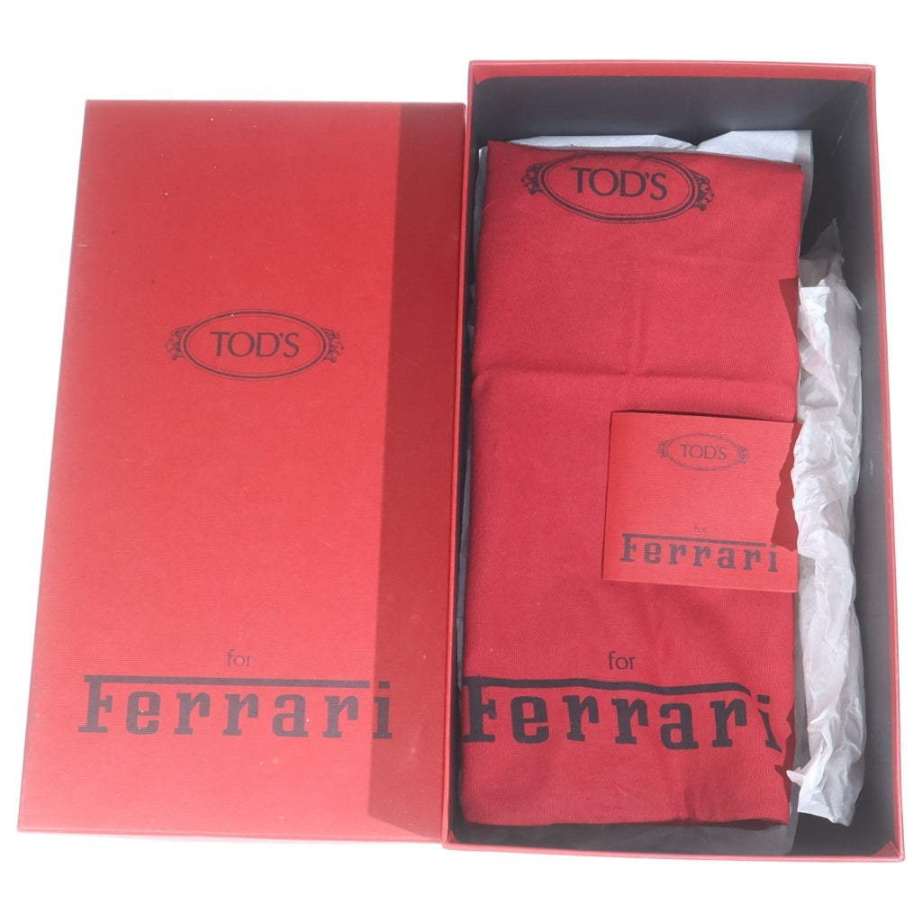 TOD'S(トッズ) ×FERRARI スエードレザー ドライビングシューズ レッド