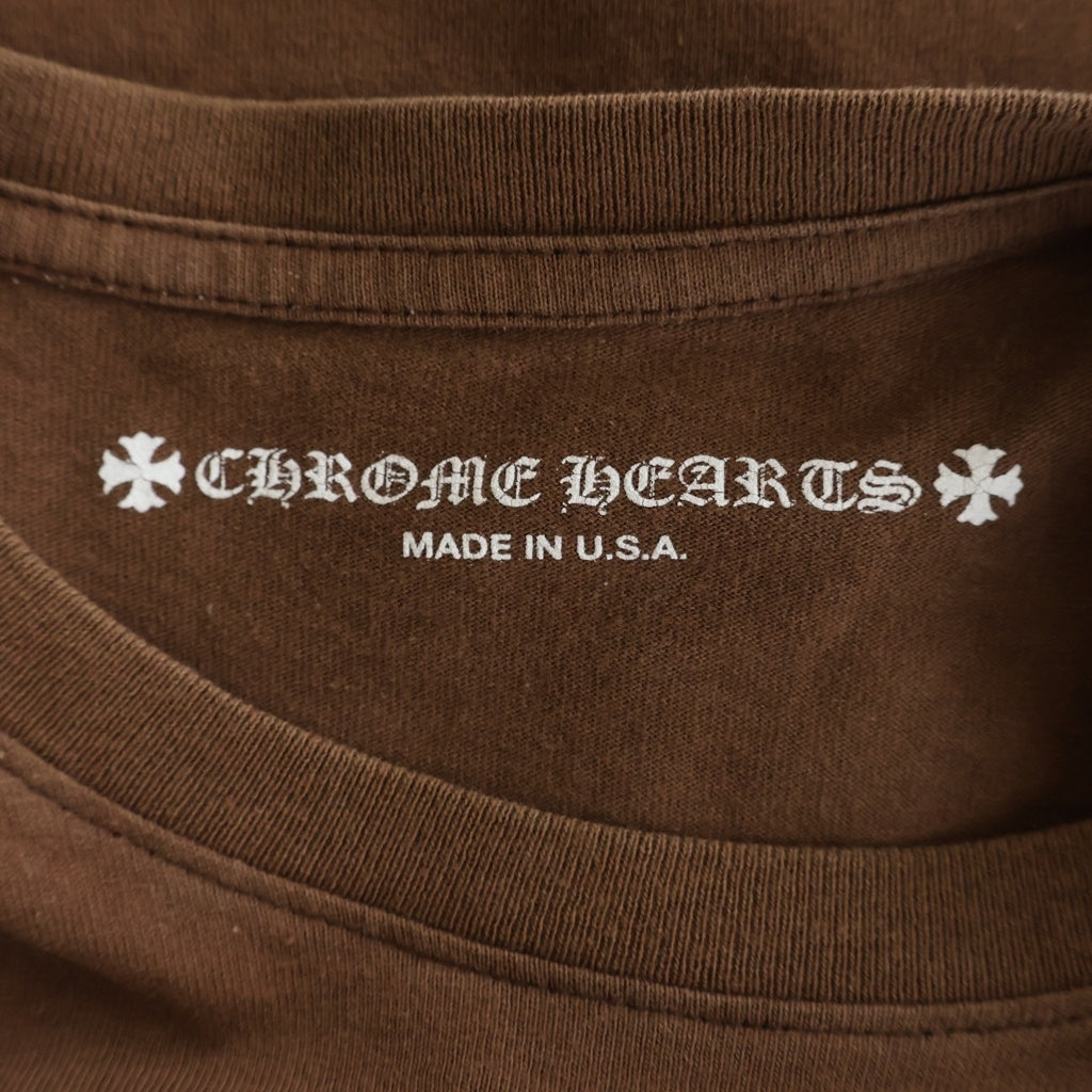 CHROME HEARTS(クロムハーツ) ×MATTY BOY PPO STRUCTURE TEE マッティボーイ プロ ストラクチャー クルーネック半袖Tシャツカットソー ブラウン