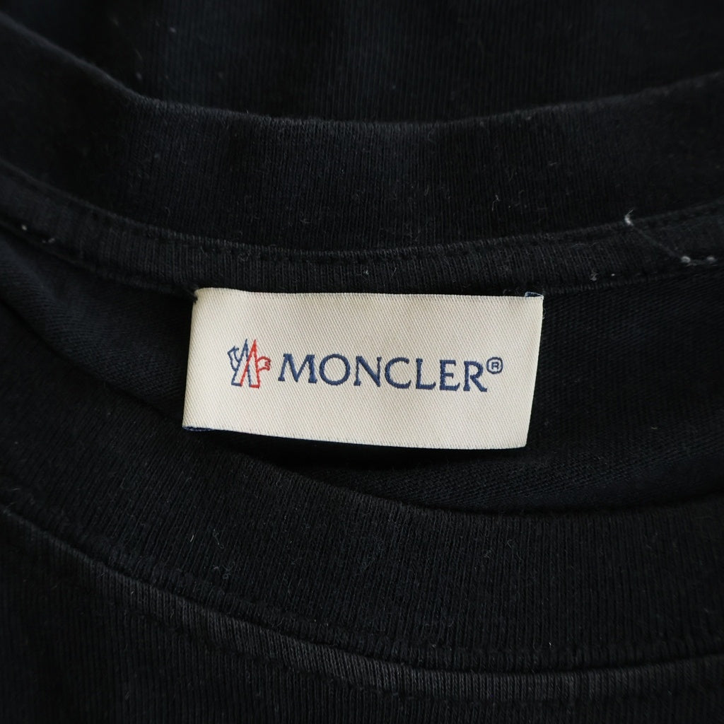 MONCLER(モンクレール) ×FRAGMENT THUNDERBOLT PROJECT フラグメント サンダーボルトプロジェクト クルーネック ロングスリーブ長袖Tシャツ ブラック F209U8D70110 8392B