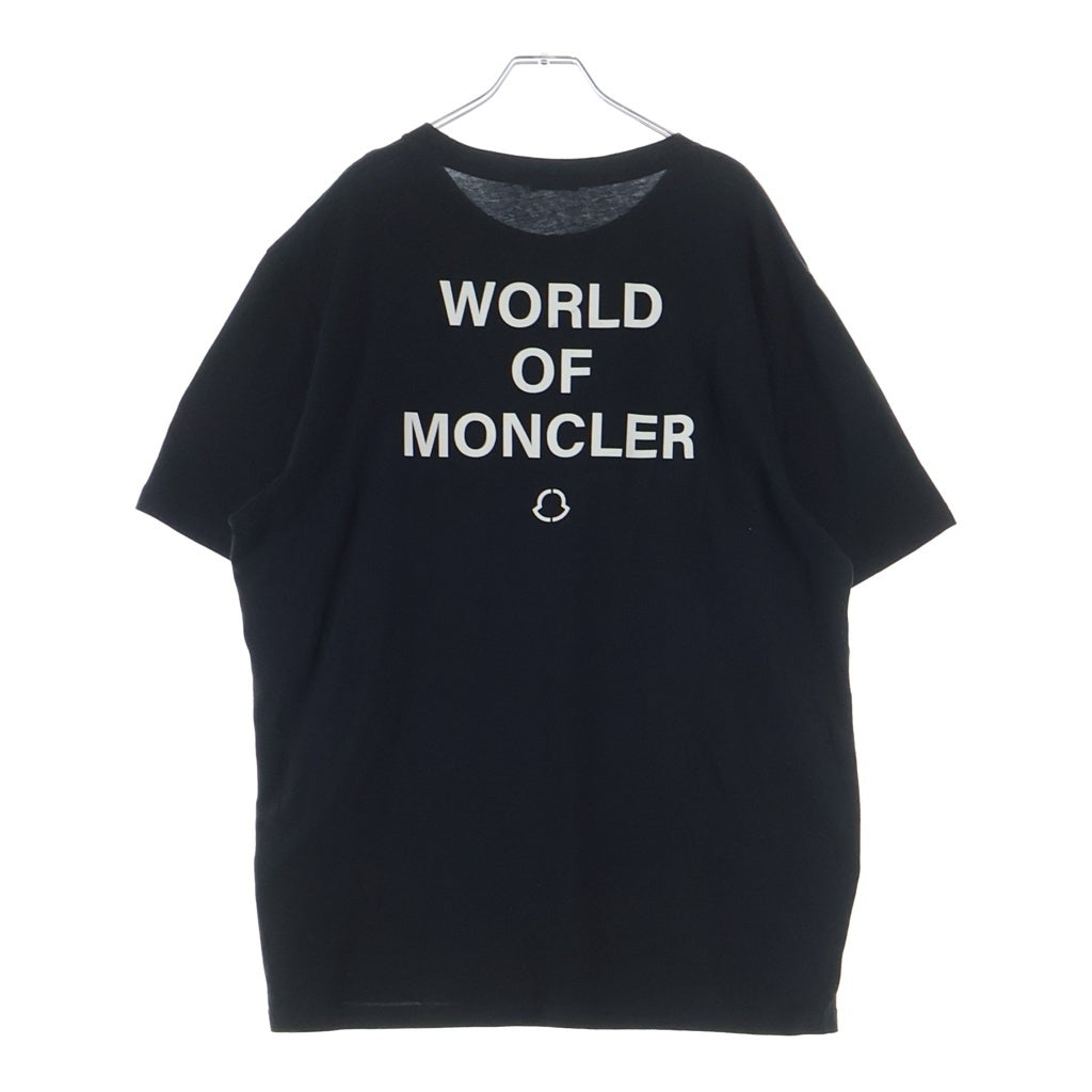 MONCLER(モンクレール) 21AW × フラグメント ヒロシ フジワラ マリア ロゴプリント クルーネック 半袖Tシャツ ブラック G209U8C00008