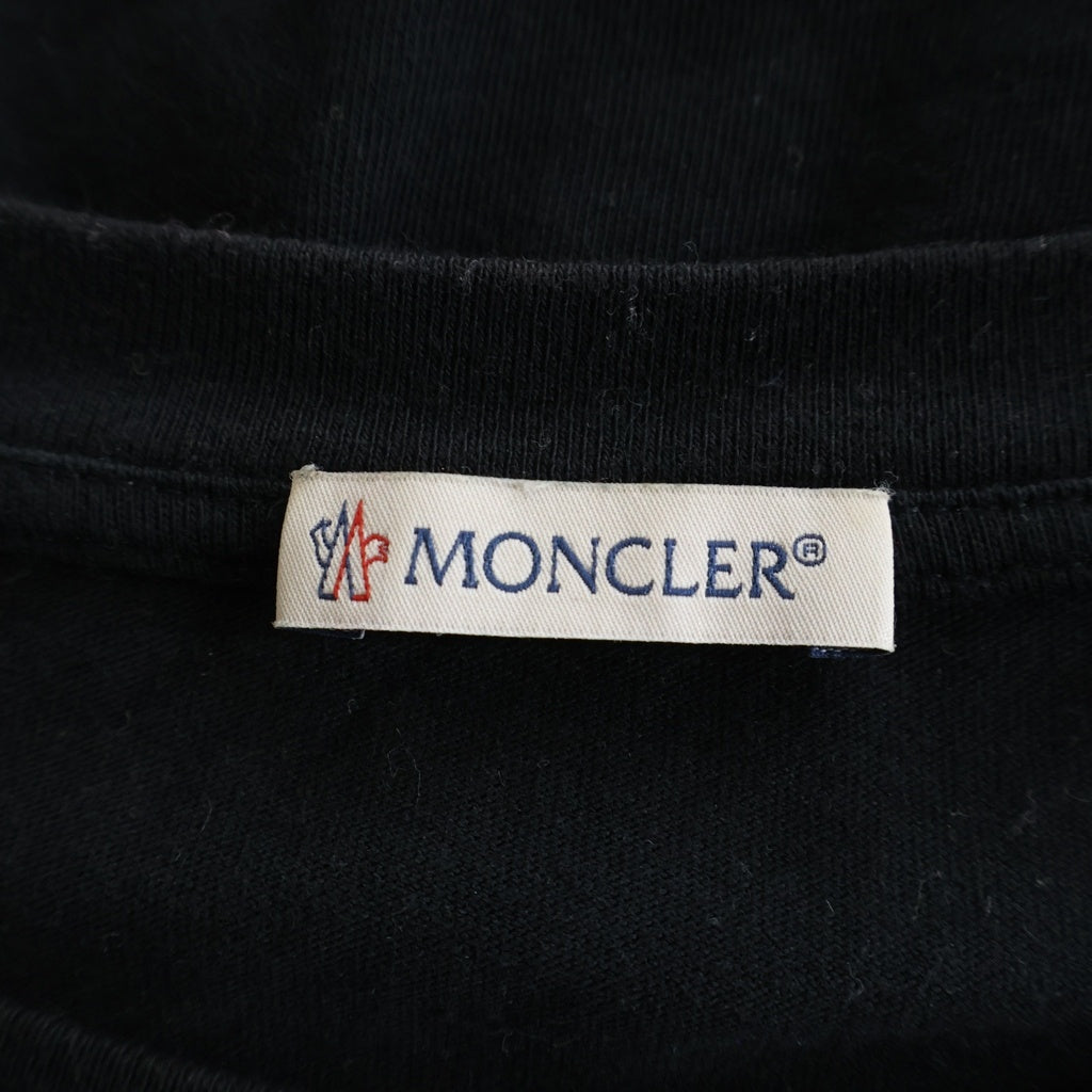 MONCLER(モンクレール) 21AW × フラグメント ヒロシ フジワラ マリア ロゴプリント クルーネック 半袖Tシャツ ブラック G209U8C00008