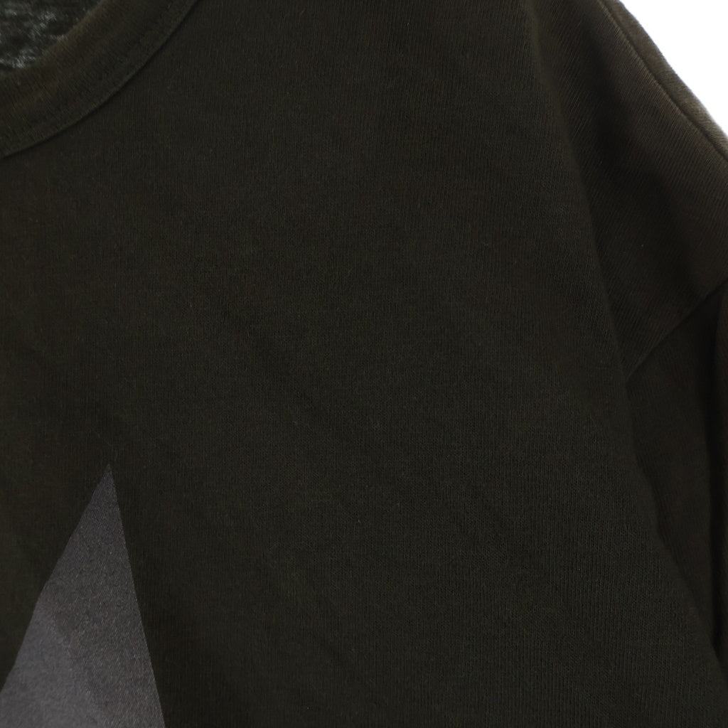 MONCLER(モンクレール) ビッグMロゴ クルーネック半袖Tシャツカットソー カーキ D20918036150