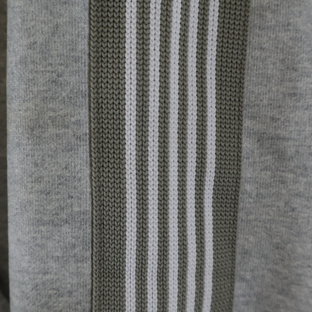 Needles(ニードルス) 26SS ZIPPED TRACK HOODY COTTON JERSEY ヌビアン限定 フロントパピヨンロゴ刺繍 ジップド長袖トラックパーカー フーディ グレー RW1651