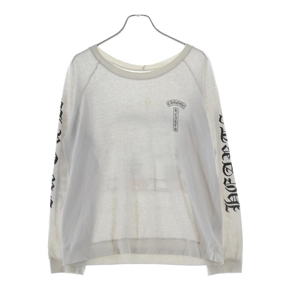 CHROME HEARTS(クロムハーツ) ×MATTY BOY PPO SNOT SPIT TEE マッティボーイ スノットスピット クルーネック長袖Tシャツカットソー ロンT ホワイト