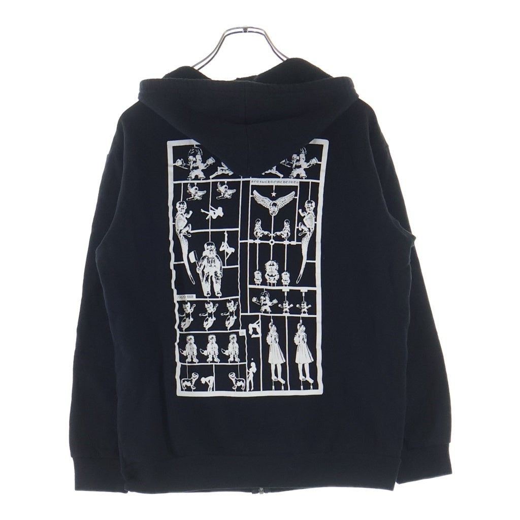 CHROME HEARTS(クロムハーツ) FOTI SWTSHRT HD ZIP フォティ ナスカルプリント 長袖ジップパーカー フーディ ブラック