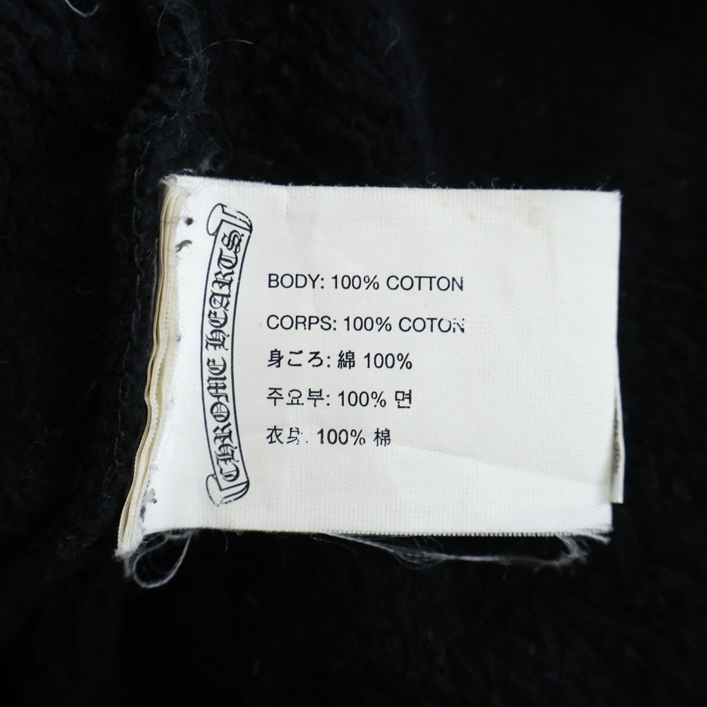 CHROME HEARTS(クロムハーツ) FOTI SWTSHRT HD ZIP フォティ ナスカルプリント 長袖ジップパーカー フーディ ブラック
