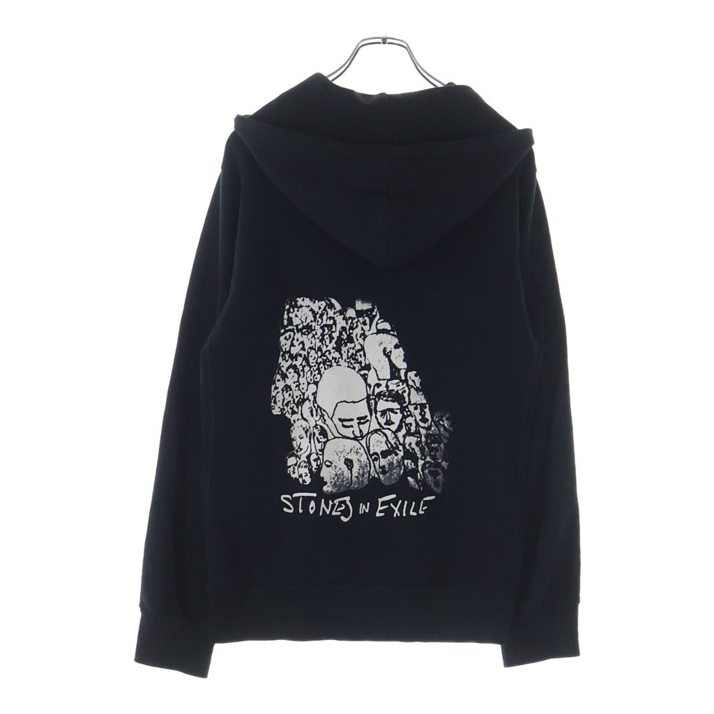 CHROME HEARTS(クロムハーツ) ×ROLLING STONES SWTSHRT HD ZIP ローリングストーンズ 長袖ジップパーカー フーディ ブラック