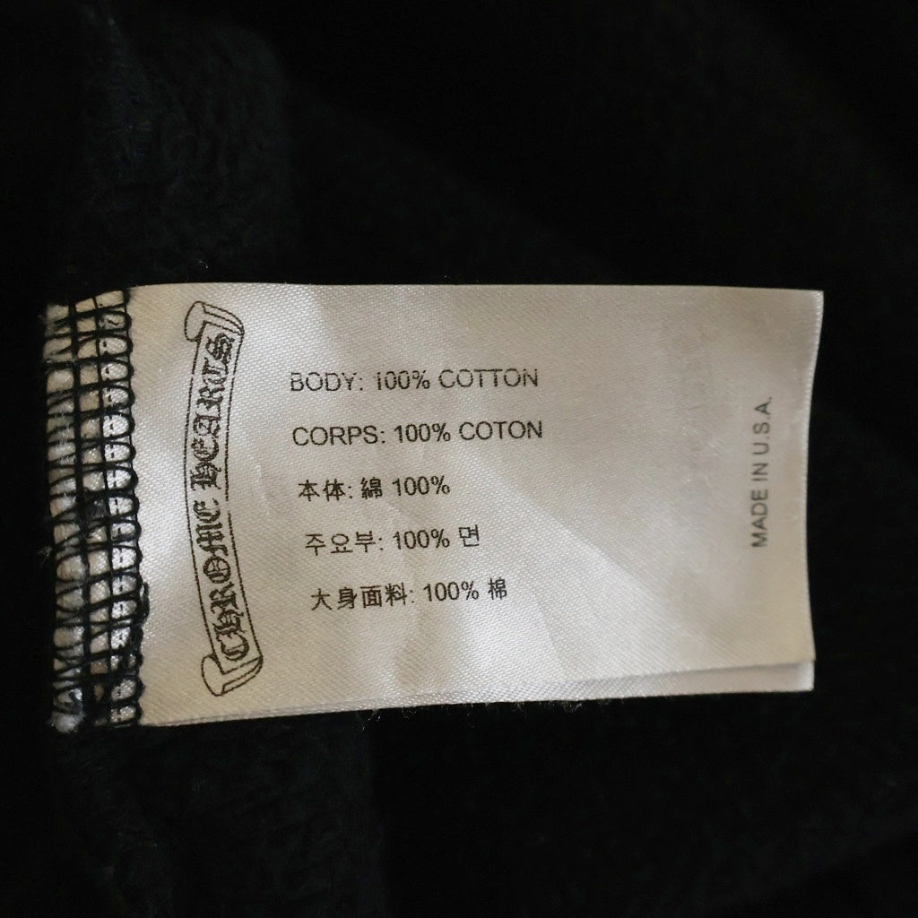 CHROME HEARTS(クロムハーツ) HORSESHOE HOODIE 両面ホースシュープリント プルオーバーパーカー フーディ ブラック/ピンク