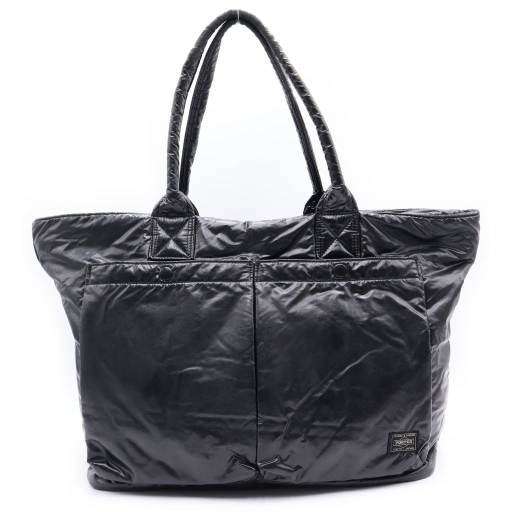 HEAD PORTER(ヘッド ポーター) ×FRAGMENT DESIGN ナイロンミディアムトートバッグ ブラック