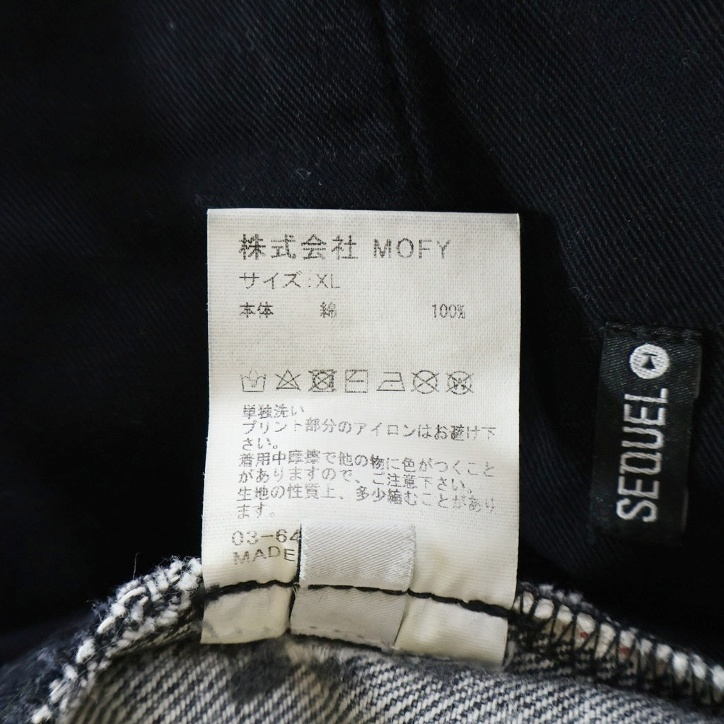 SEQUEL(シークエル) DAMEGE DENIM PANTS ダメージ加工 デニムパンツ インディゴ