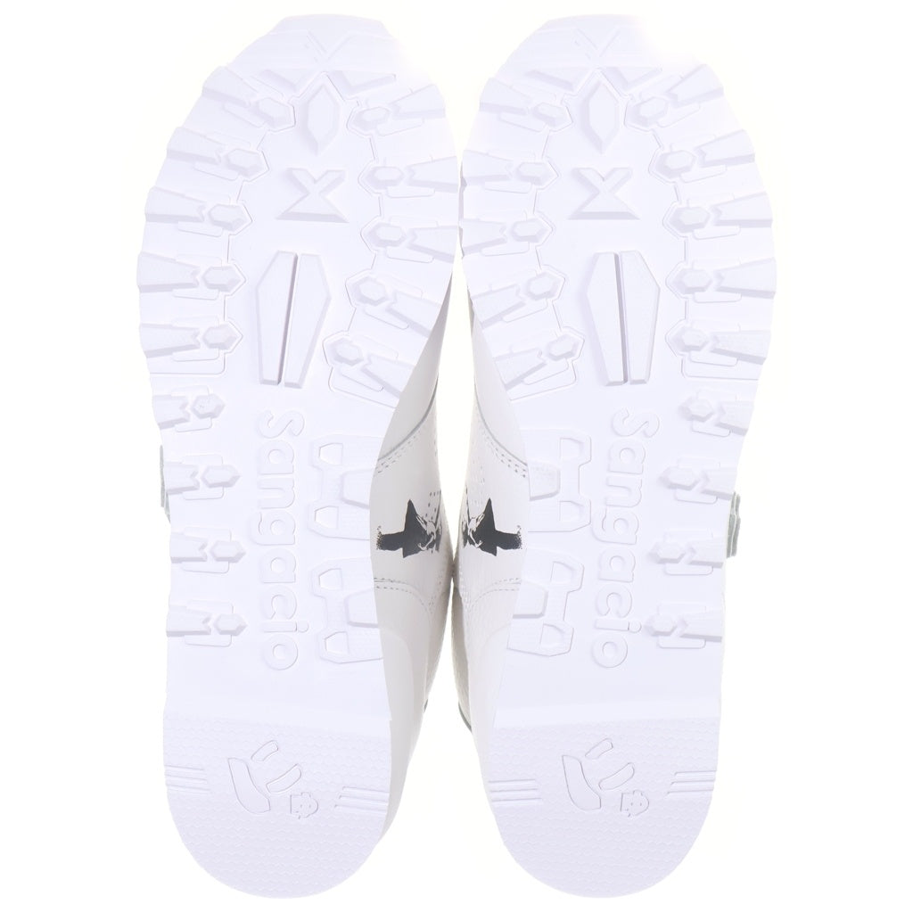Sangacio(サンガッチョ) × BRANDALISED にゅーず PURE WHITE ローカットスニーカー ホワイト