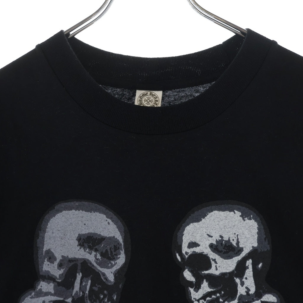 CHROME HEARTS(クロムハーツ) Foti Pepe Sword Skeleton クルーネック半袖Tシャツカットソー ブラック