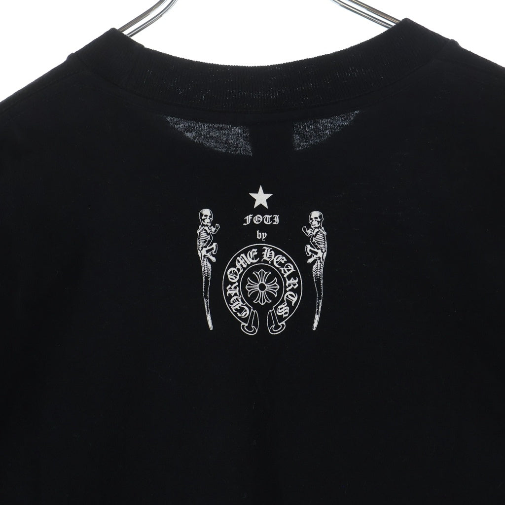 CHROME HEARTS(クロムハーツ) Foti Pepe Sword Skeleton クルーネック半袖Tシャツカットソー ブラック