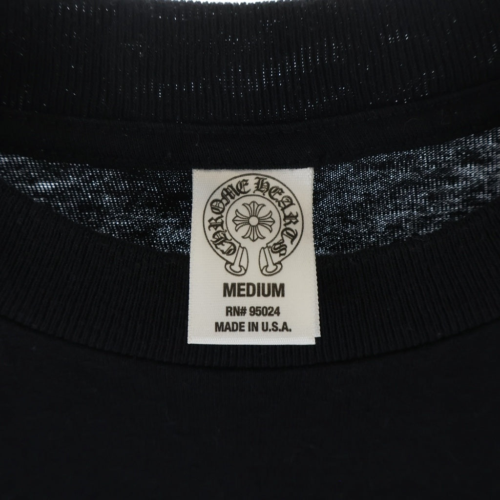 CHROME HEARTS(クロムハーツ) Foti Pepe Sword Skeleton クルーネック半袖Tシャツカットソー ブラック