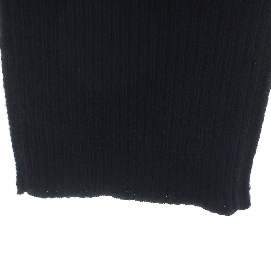 JULIUS(ユリウス) 22AW TROUSERS FOR MALE_ju25 タートルネック長袖ニットトレーナー ブラック 797KNM1