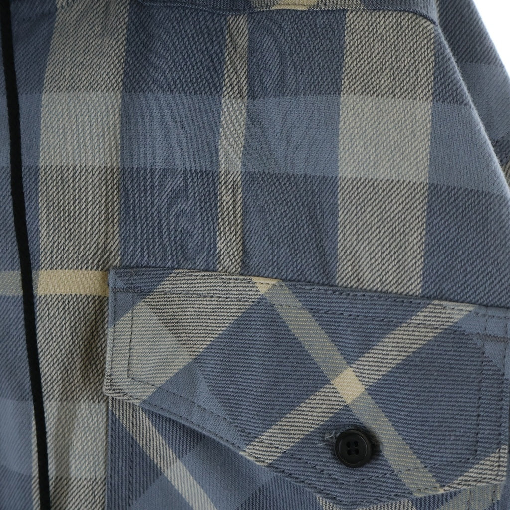 LITTLEBIG(リトルビッグ) 23SS HOODIE SH フーデッドシャツフーディーパーカー ブルー LB231-SH03