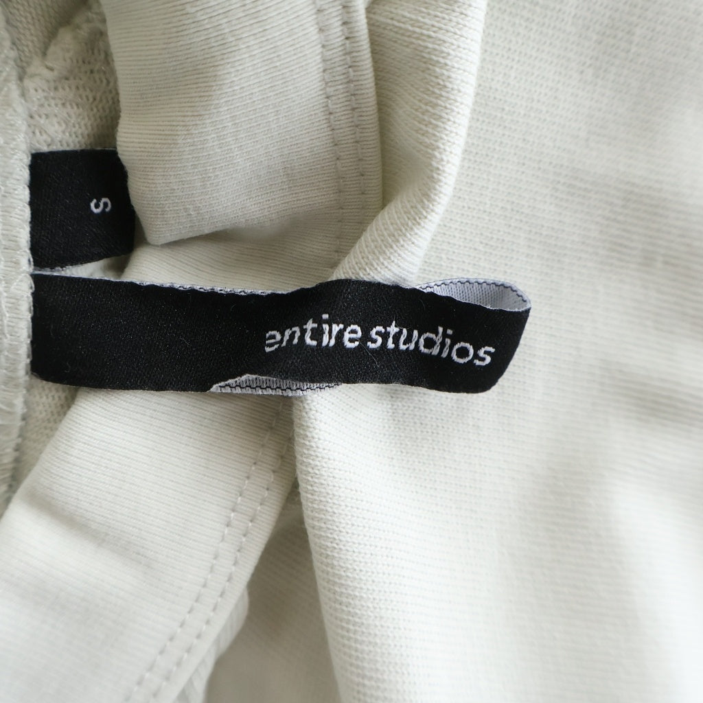 entire studios(エンタイア スタジオ) HEAVY POCKET TEE ヘビーポケットT クルーネック半袖Tシャツカットソー ホワイト ES2361RIS