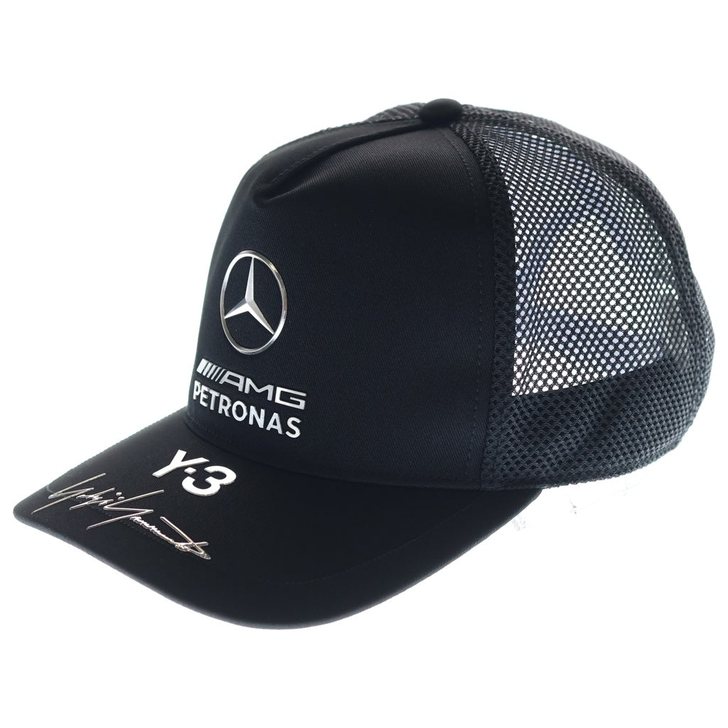 Y-3(ワイスリー) ×MERCEDES-AMG PETRONAS FORMULA 1 TEAM TRUCKER CAP メルセデス ペトロナスフォーミュラー1 チームトラッカー ベースボールメッシュキャップ 帽子 KR4909
