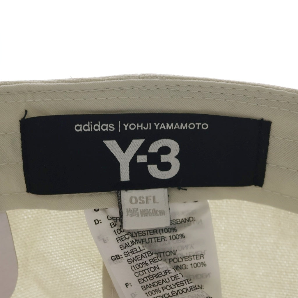 Y-3(ワイスリー) CLASSIC LOGO CAP クラシックロゴ ベースボールキャップ 帽子 ホワイト JP1144-3-104
