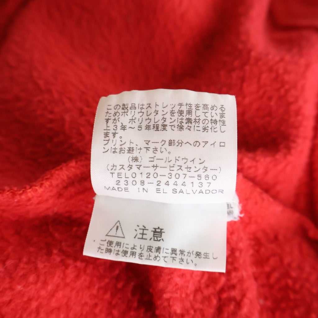 SUPREME(シュプリーム) ×THE NORTH FACE バックプリントクルーネック長袖スウェットトレーナー レッド NT024111