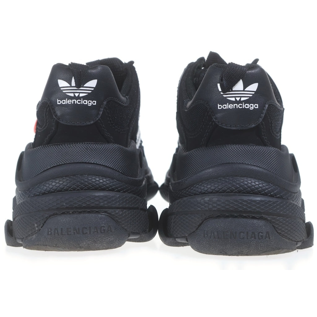 BALENCIAGA(バレンシアガ) ×adidas Triple S アディダス トリプルエス レースアップ ローカットスニーカー ダッドシューズ ブラック レディース 712764