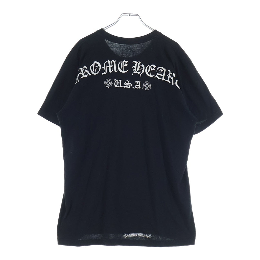 CHROME HEARTS(クロムハーツ) ARCH LOGO USA S/S TEE アーチロゴプリント クルーネック半袖Tシャツ カットソー ブラック