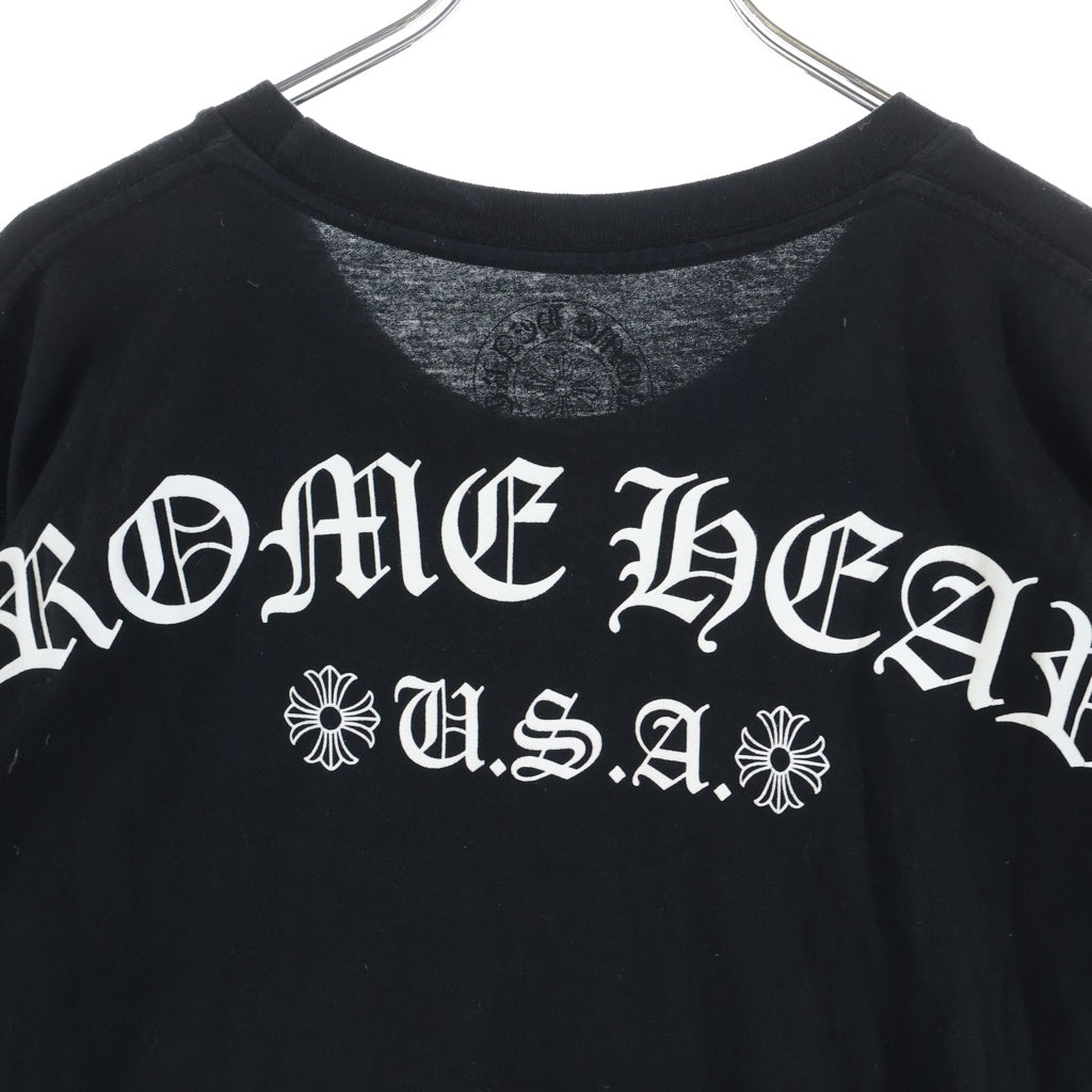 CHROME HEARTS(クロムハーツ) ARCH LOGO USA S/S TEE アーチロゴプリント クルーネック半袖Tシャツ カットソー ブラック