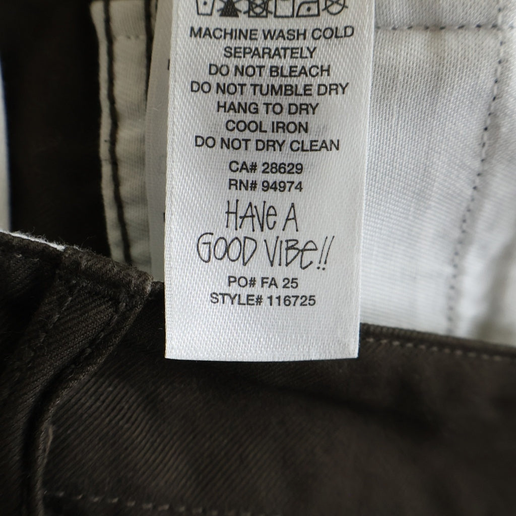 STUSSY(ステューシー) 25AW CHINO TROUSERS チノ トラウザーズ ワイドパンツ ブラウン 116725