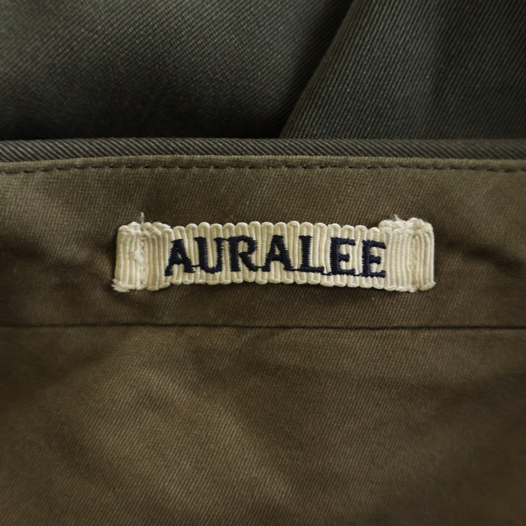 AURALEE(オーラリー) 25SS LIGHT WOOL MAX GABARDINE TWO-TUCK SLACKS A25SP03MG ライト ウール マックス ギャバジン 2タック スラックスパンツ ブラウン