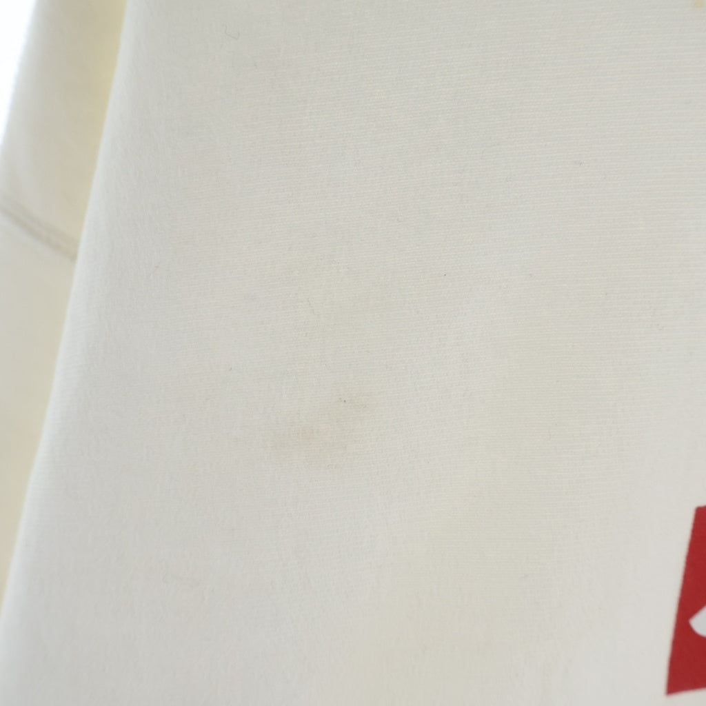 SUPREME(シュプリーム) 25SS Washed Box Logo Crewneck ウォッシュド加工 ボックスロゴ クルーネック長袖スウェットトレーナー ホワイト