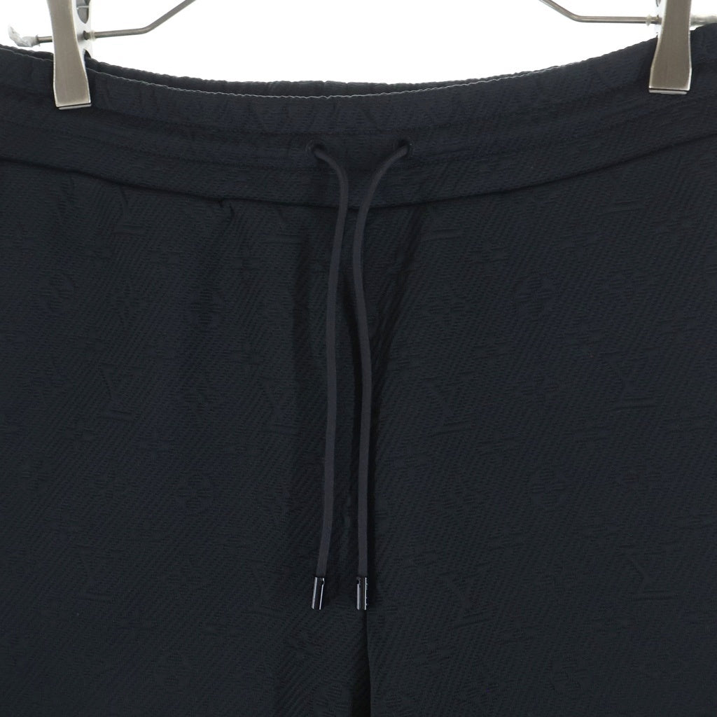 LOUIS VUITTON(ルイヴィトン) 25AW ドローコード付き モノグラム エンボス ジョガーパンツ イージーパンツ ブラック RM251MQ XHM HSY53W