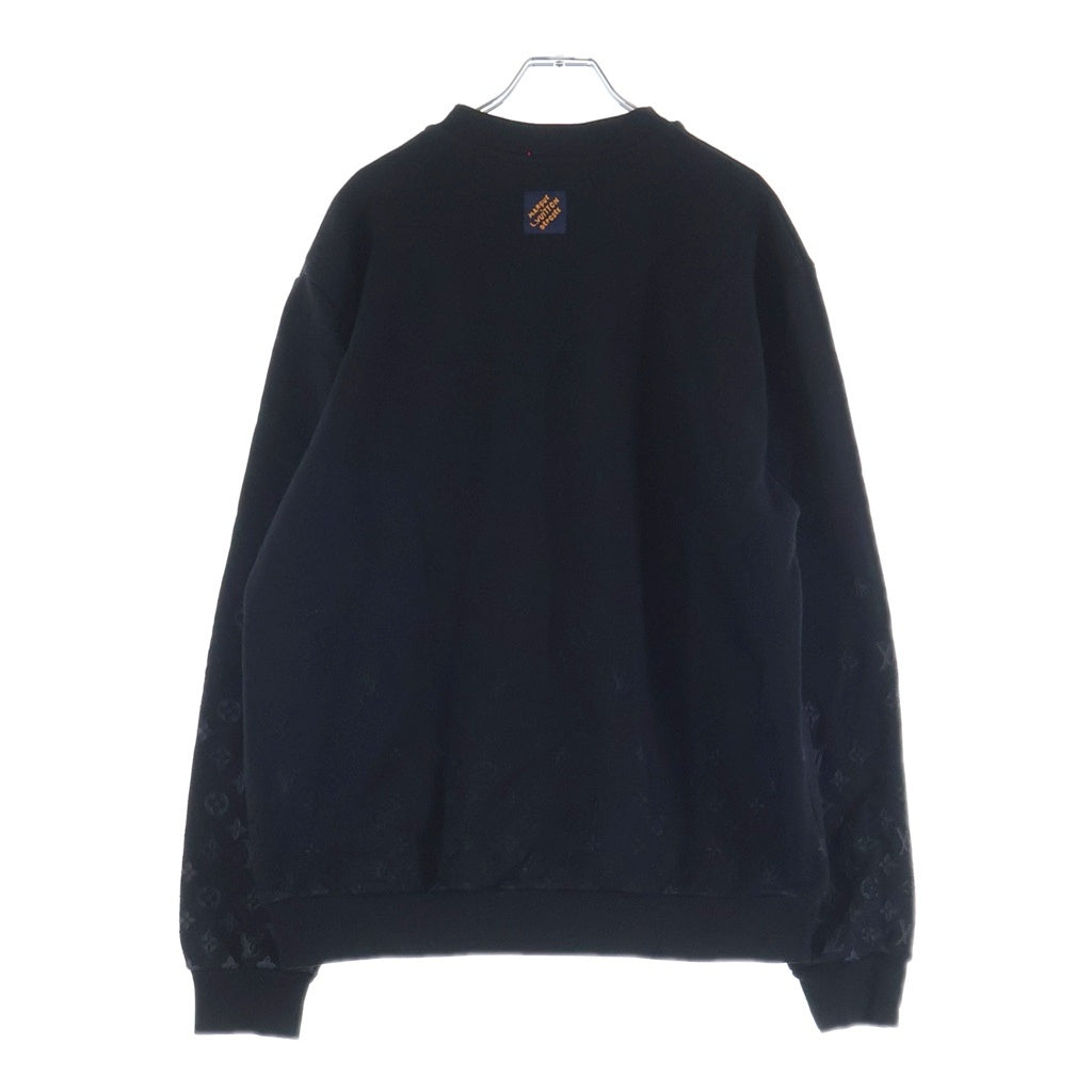 LOUIS VUITTON(ルイヴィトン) 26SS Flock Print Gradient Long Sleeve Crewneck Sweatshirt RM262MQ ZA8 HVY47W フロック プリント グラディエント モノグラム 長袖スウェットトレーナー