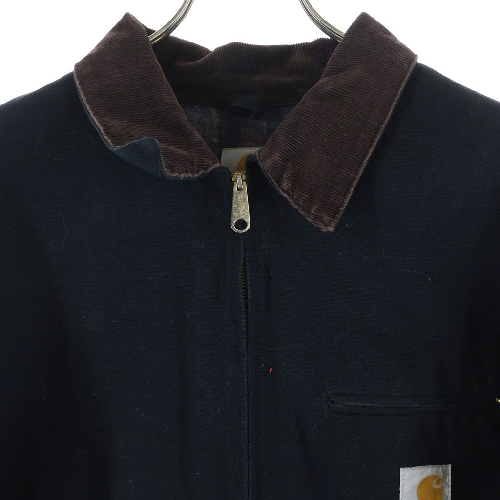 CARHARTT(カーハート) Duck Detroit ダック デトロイトジャケット ジップアップブルゾンジャケット ブラック/ブラウン