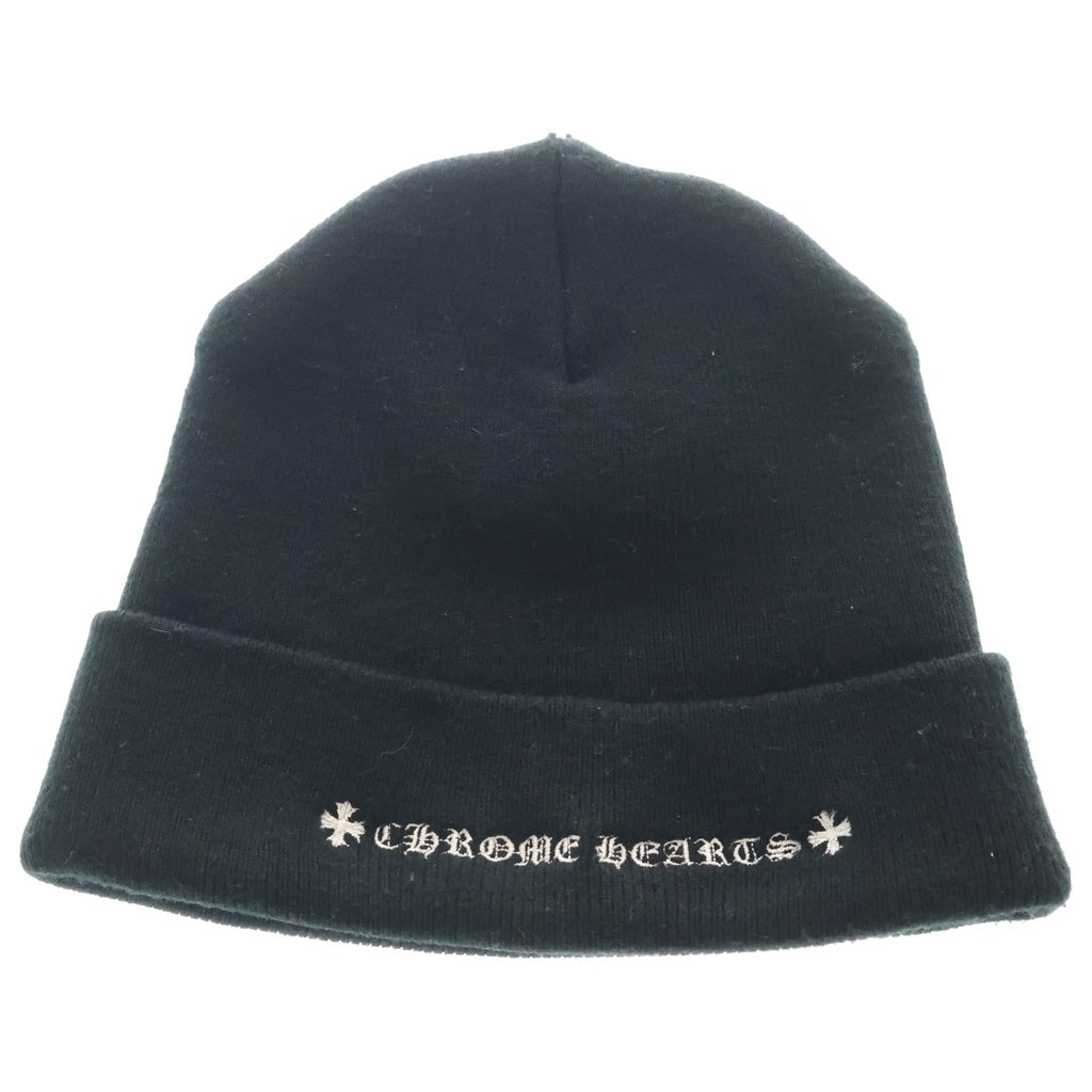 CHROME HEARTS(クロムハーツ) ×MATTY BOY PPO WOOL WATCH CAP マッティボーイ チョンパー刺繍ニットキャップ ビーニー ニット帽 ブラック