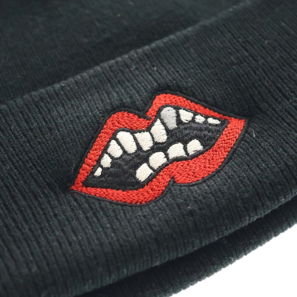 CHROME HEARTS(クロムハーツ) ×MATTY BOY PPO WOOL WATCH CAP マッティボーイ チョンパー刺繍ニットキャップ ビーニー ニット帽 ブラック
