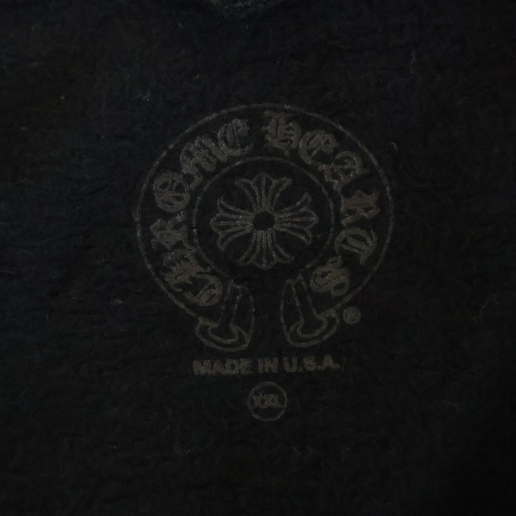 CHROME HEARTS(クロムハーツ) Vertical Logo Zip Up Hoodie ヴァーティカルロゴ 長袖ジップアップパーカー フーディ ブラック